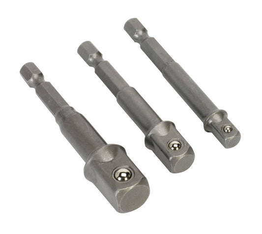 Sealey Socket Adaptor Set 3pc Power Tool Kit For Cordless Drills AK4929