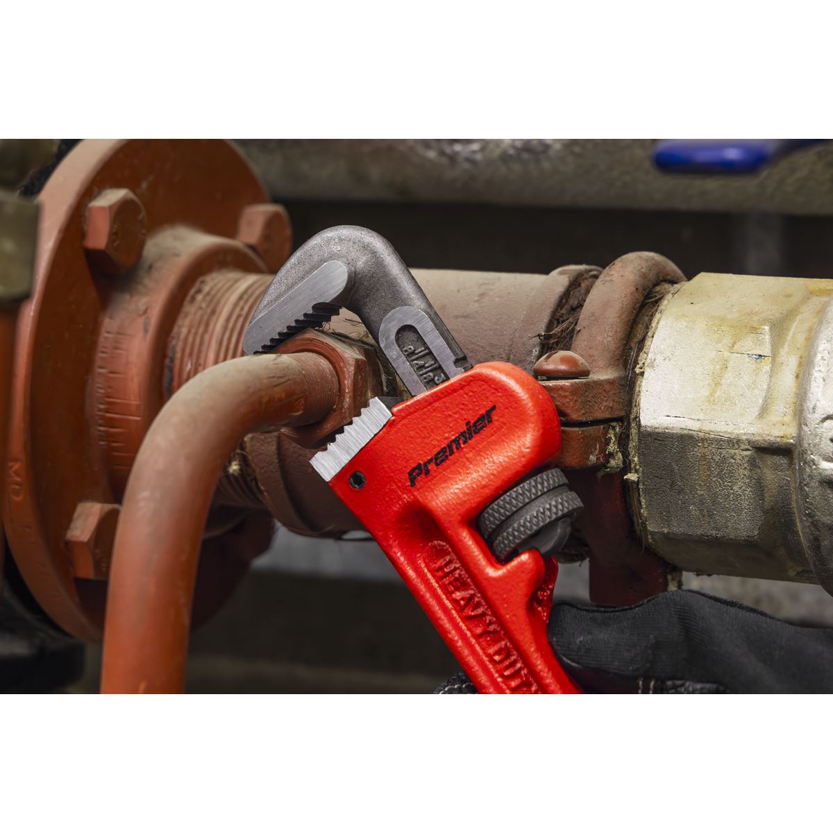 Sealey Pipe Wrench European Pattern 200mm Cast Steel AK5101
