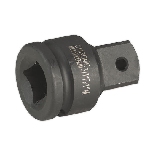 Sealey Impact Adaptor 3/4"Sq Drive Female 1"Sq Drive Male AK5404