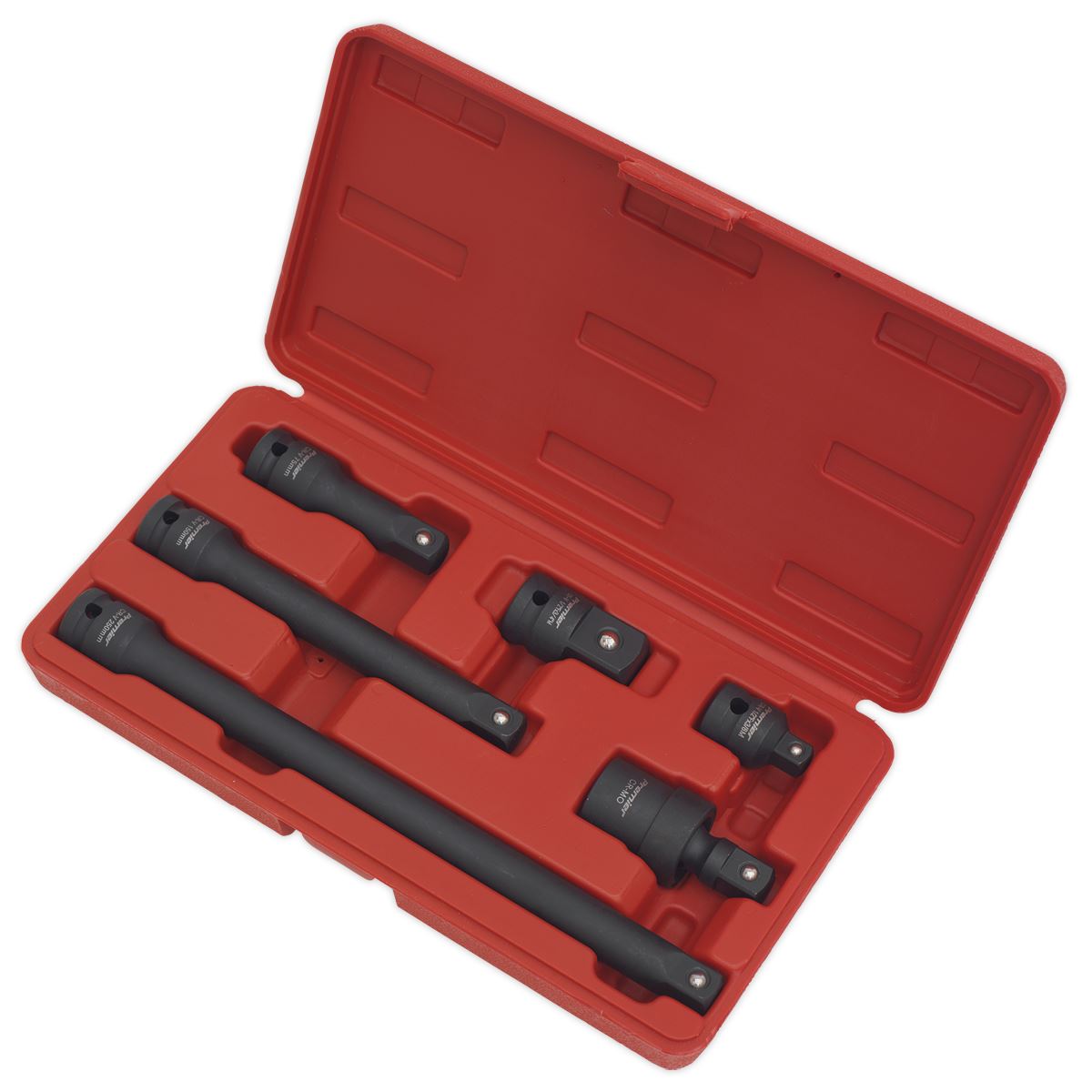 Sealey Impact Adaptor And Extension Bar Set 6pc 1/2"Sq Drive AK5514