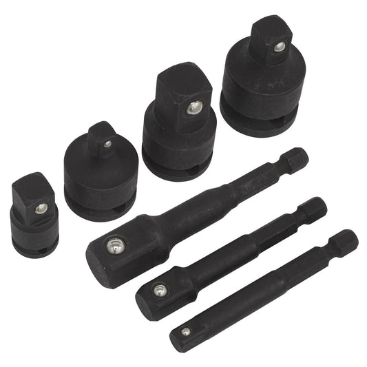 Sealey Impact Socket Adaptor Set 7pc Reducers And Step Ups AK5522