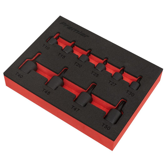 Sealey Low Profile TRX-Star* Impact Socket Bit Set 1/4" & 3/8" Sq Drive 10pc AK5526