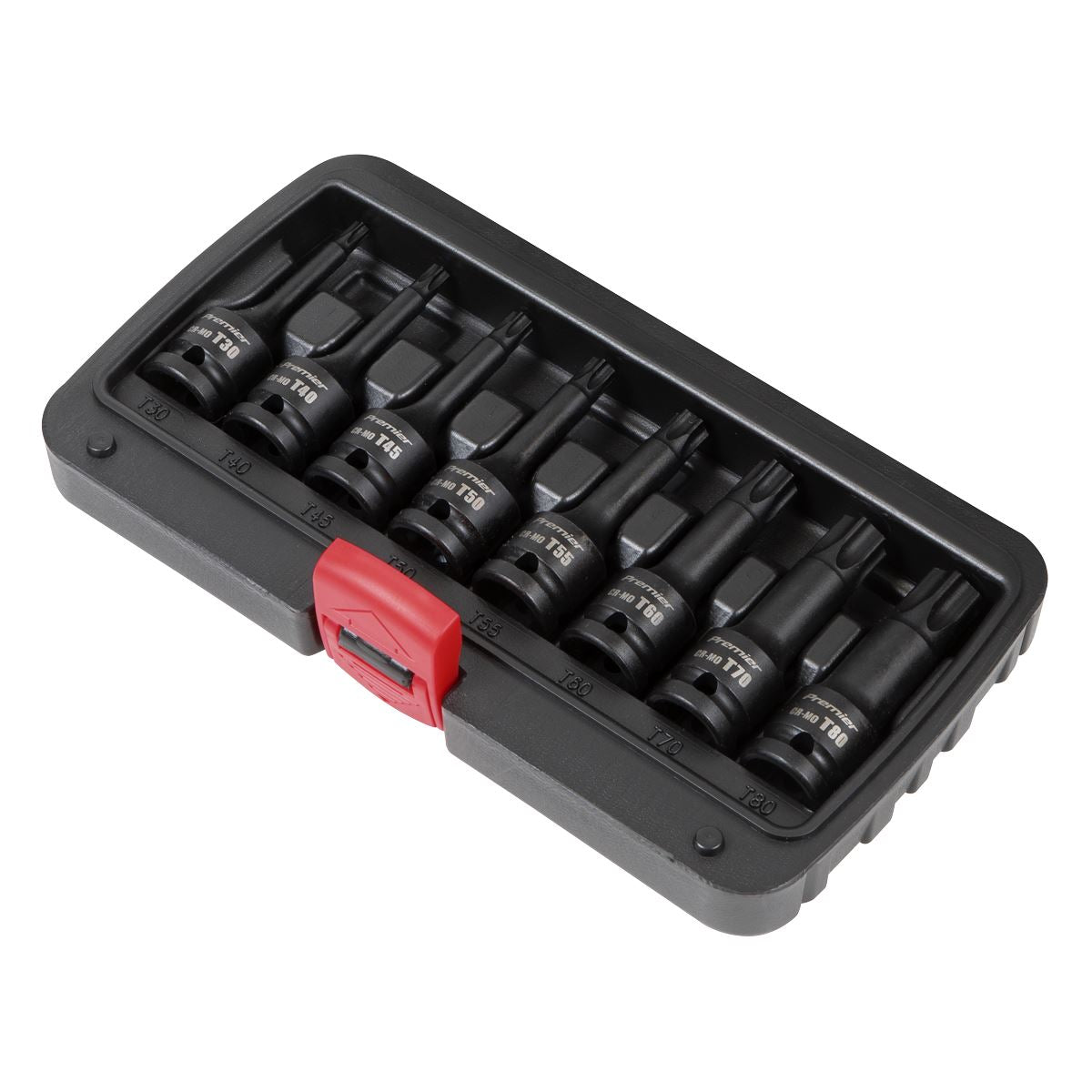 Sealey Impact TRX-Star* Socket Bit Set 8pc 1/2"Sq Drive AK5602