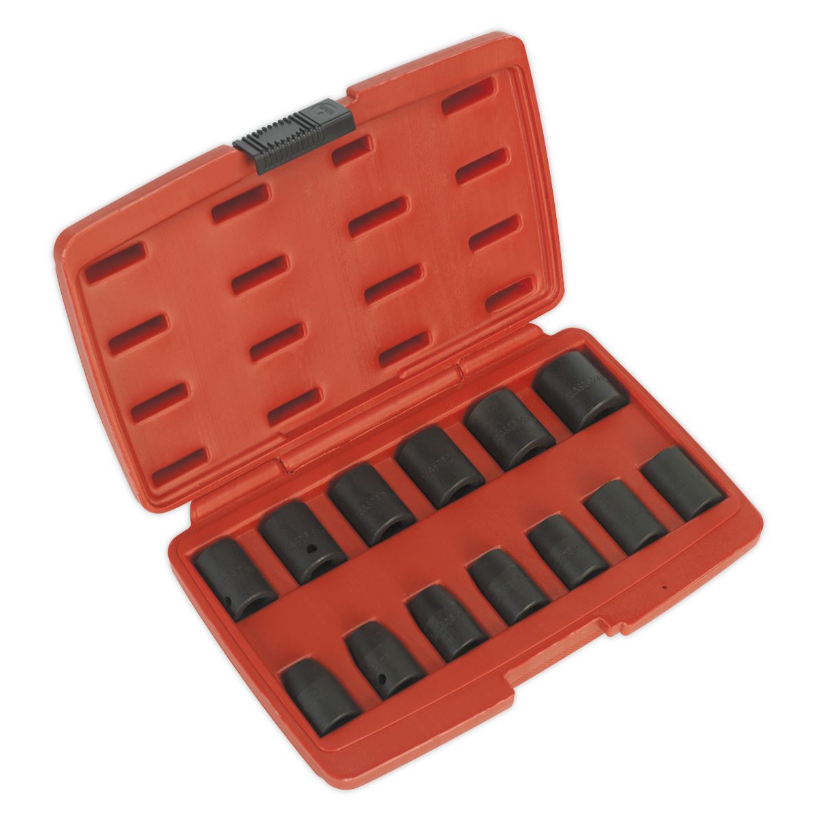 Sealey Metric Impact Socket Set 13pc 1/2"Sq Drive Single Hex Boxed AK5613M