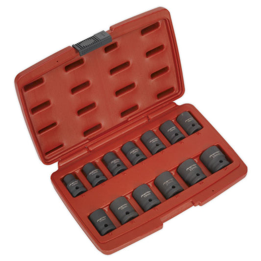 Sealey Metric Impact Socket Set 13pc 1/2"Sq Drive Total Drive AK5613TD