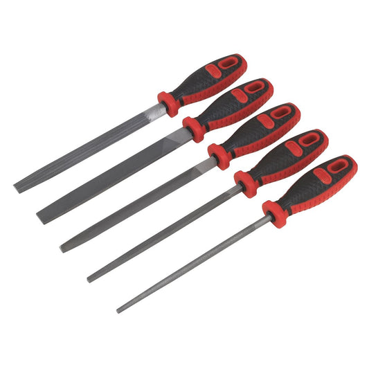 Sealey Smooth Cut Engineer�s File Set 5pc 200mm AK586