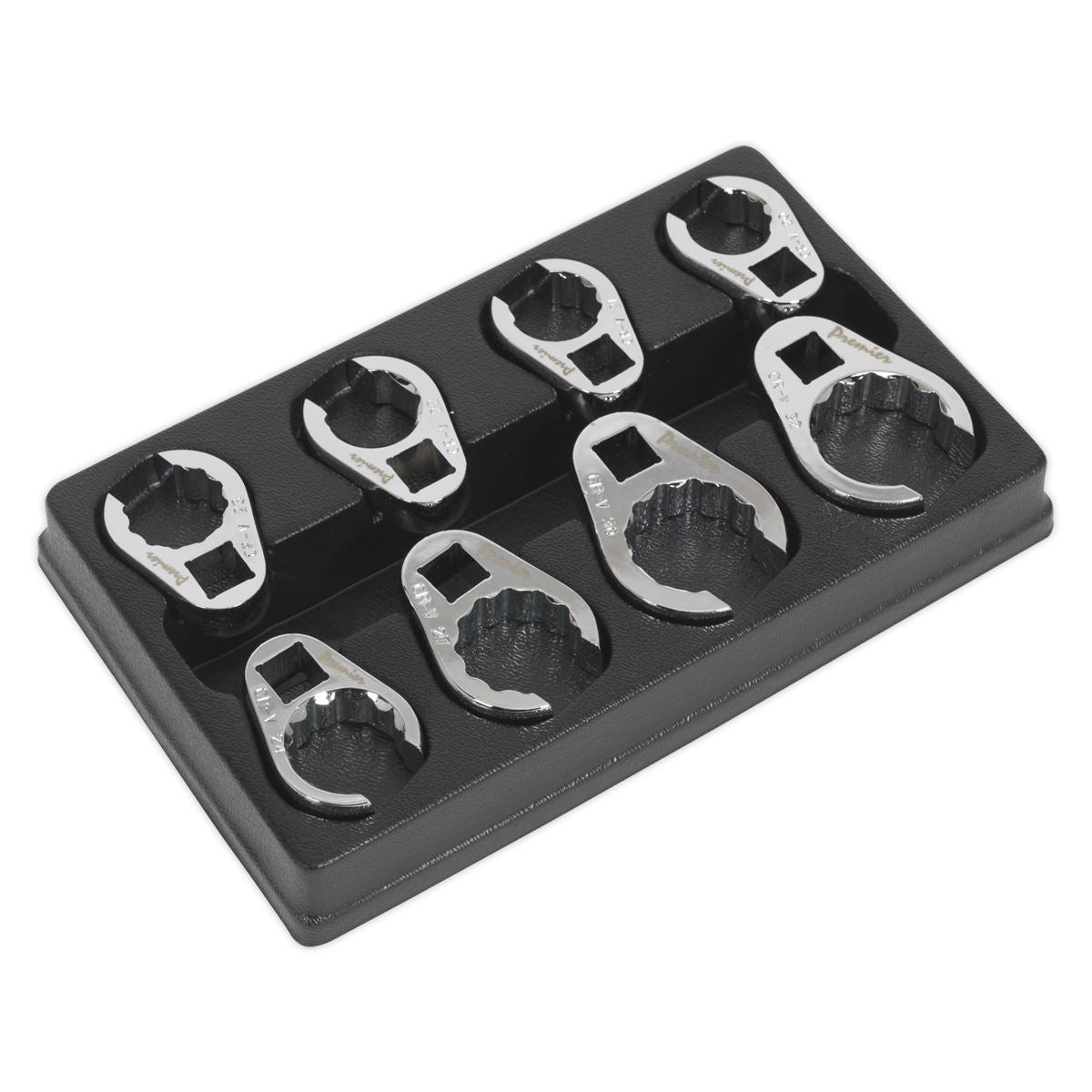 Sealey Crow's Foot Spanner Set 8pc 1/2"Sq Drive Metric AK5981