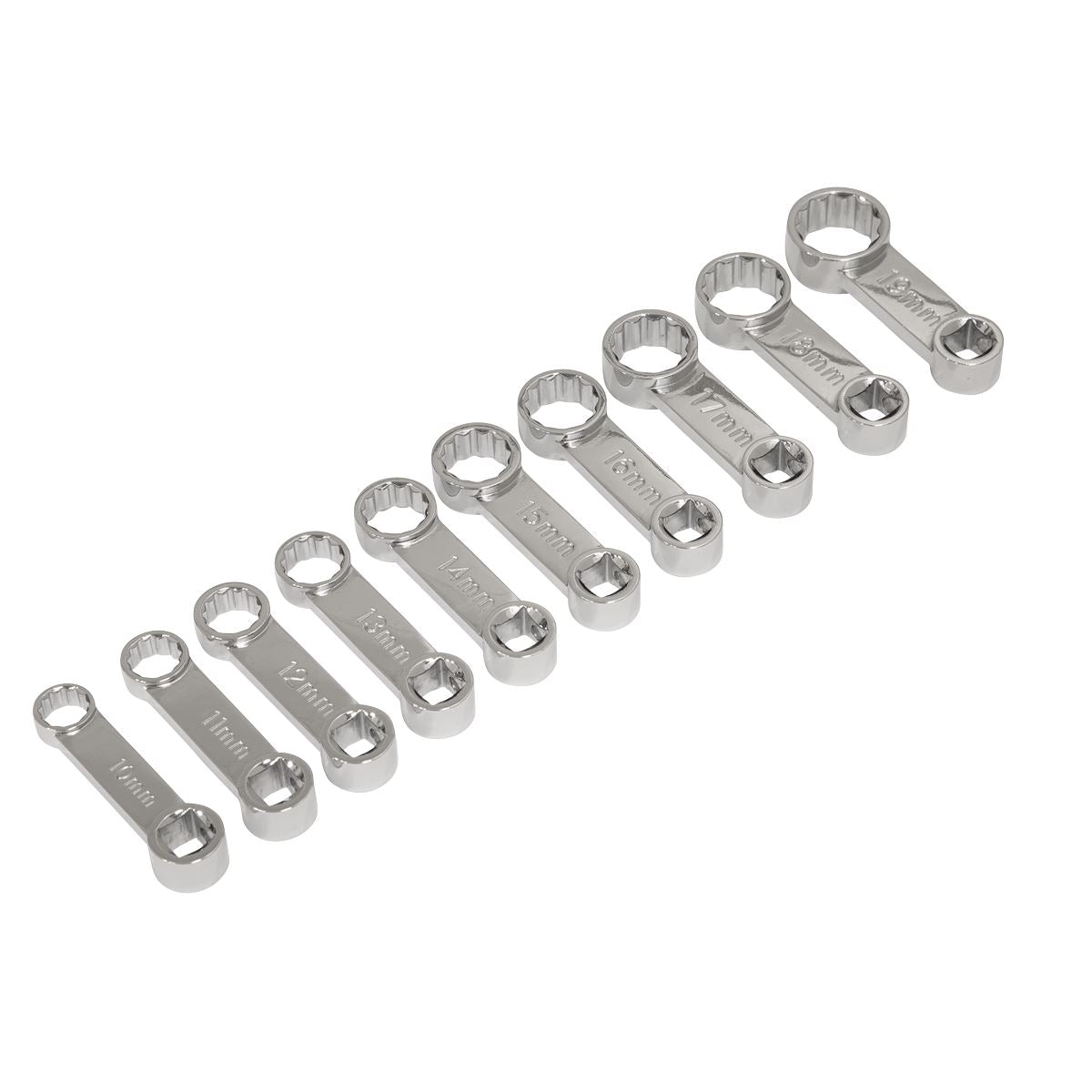 Sealey Torque Adaptor Spanner Set 10pc 3/8"Sq Drive - Metric AK59895