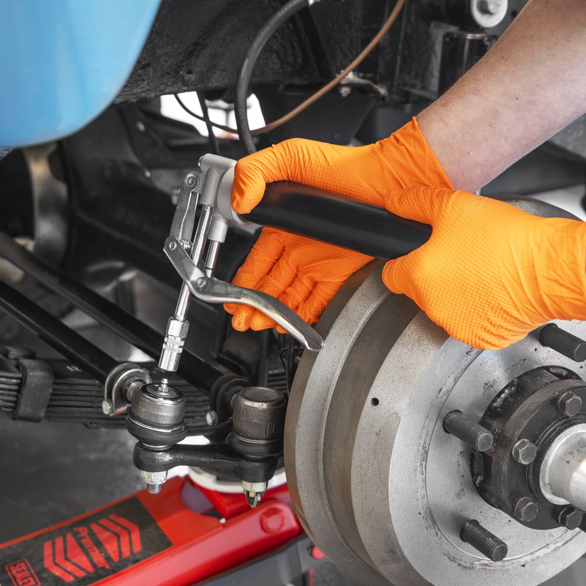 Sealey Mini Pistol Grip Grease Gun & Cartridge Rigid Extension Tube AK59