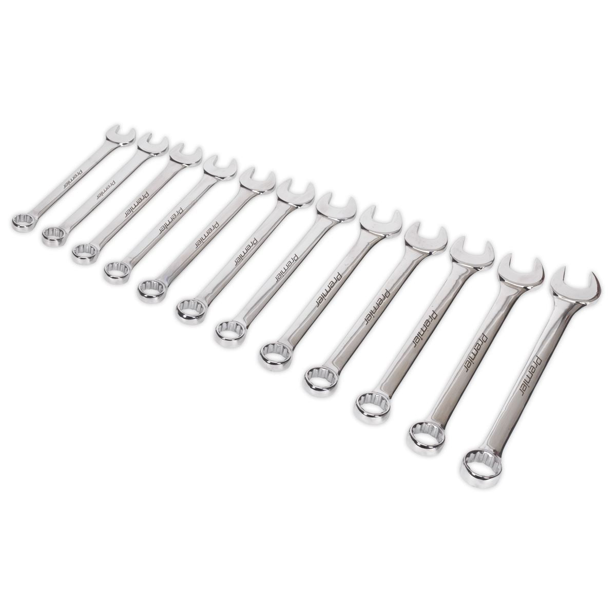 Sealey Combination Spanner Set 12pc Jumbo Metric AK6082