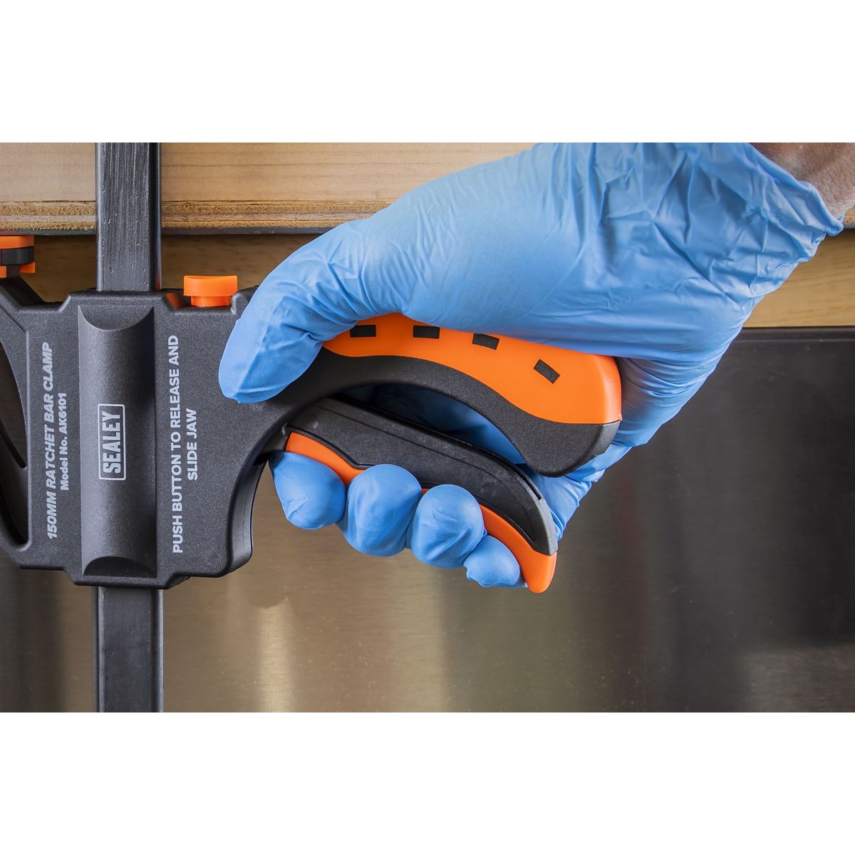 Sealey Ratchet Bar Clamp 150mm AK6101
