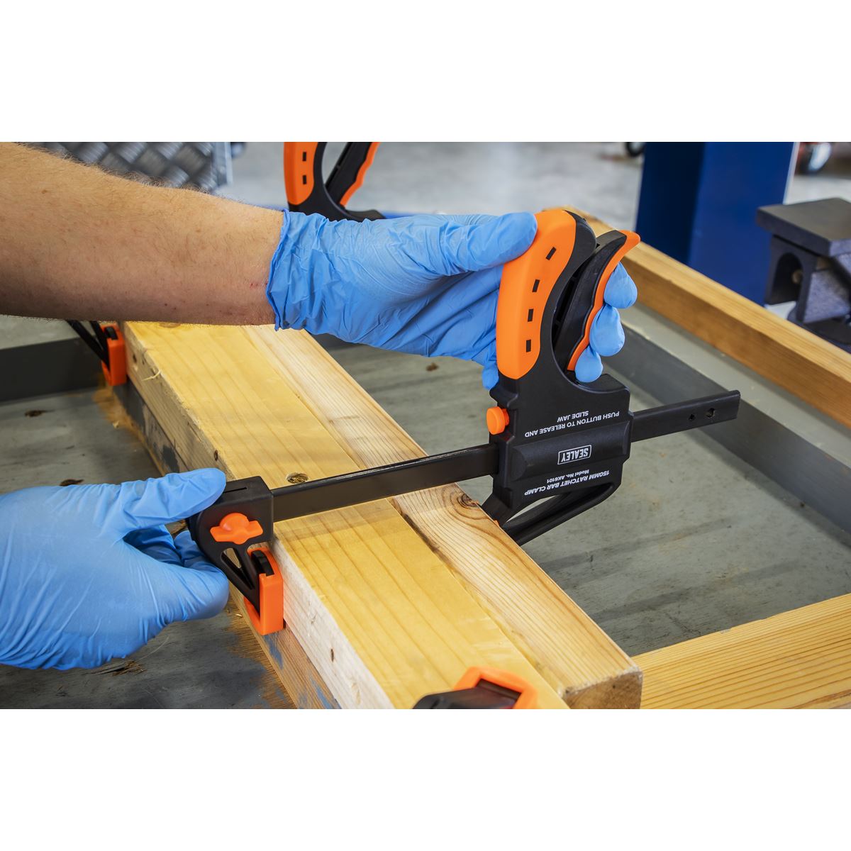 Sealey Ratchet Bar Clamp 150mm AK6101