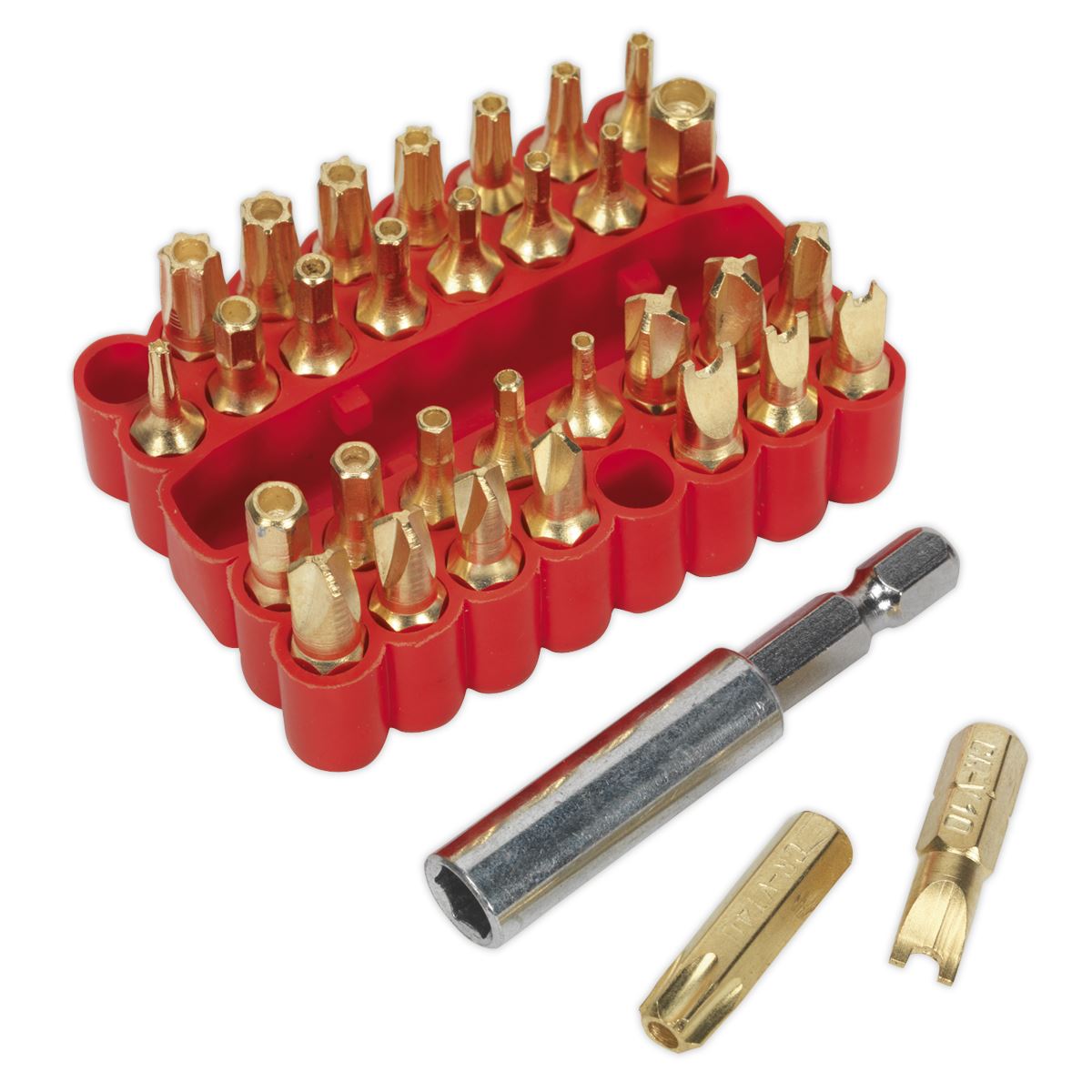 Sealey Security Bit & Magnetic Adaptor Set 33pc AK614