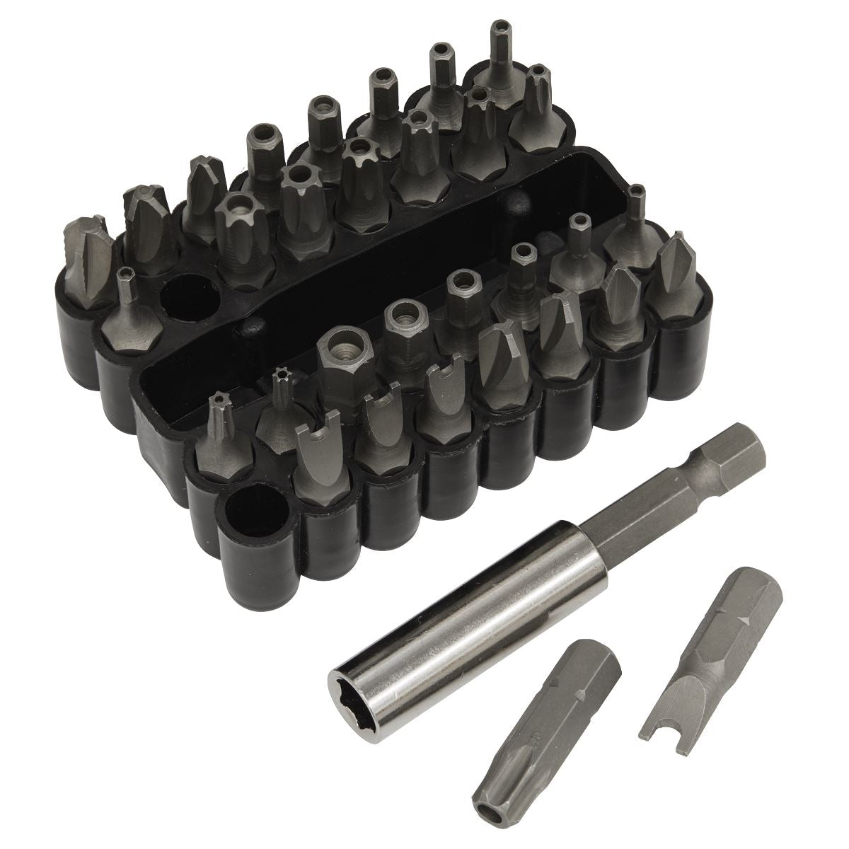 Sealey Security Bit & Magnetic Adaptor Set 33pc AK614
