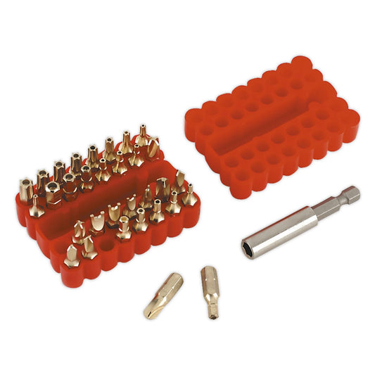 Sealey Security Bit & Magnetic Adaptor Set 33pc AK614
