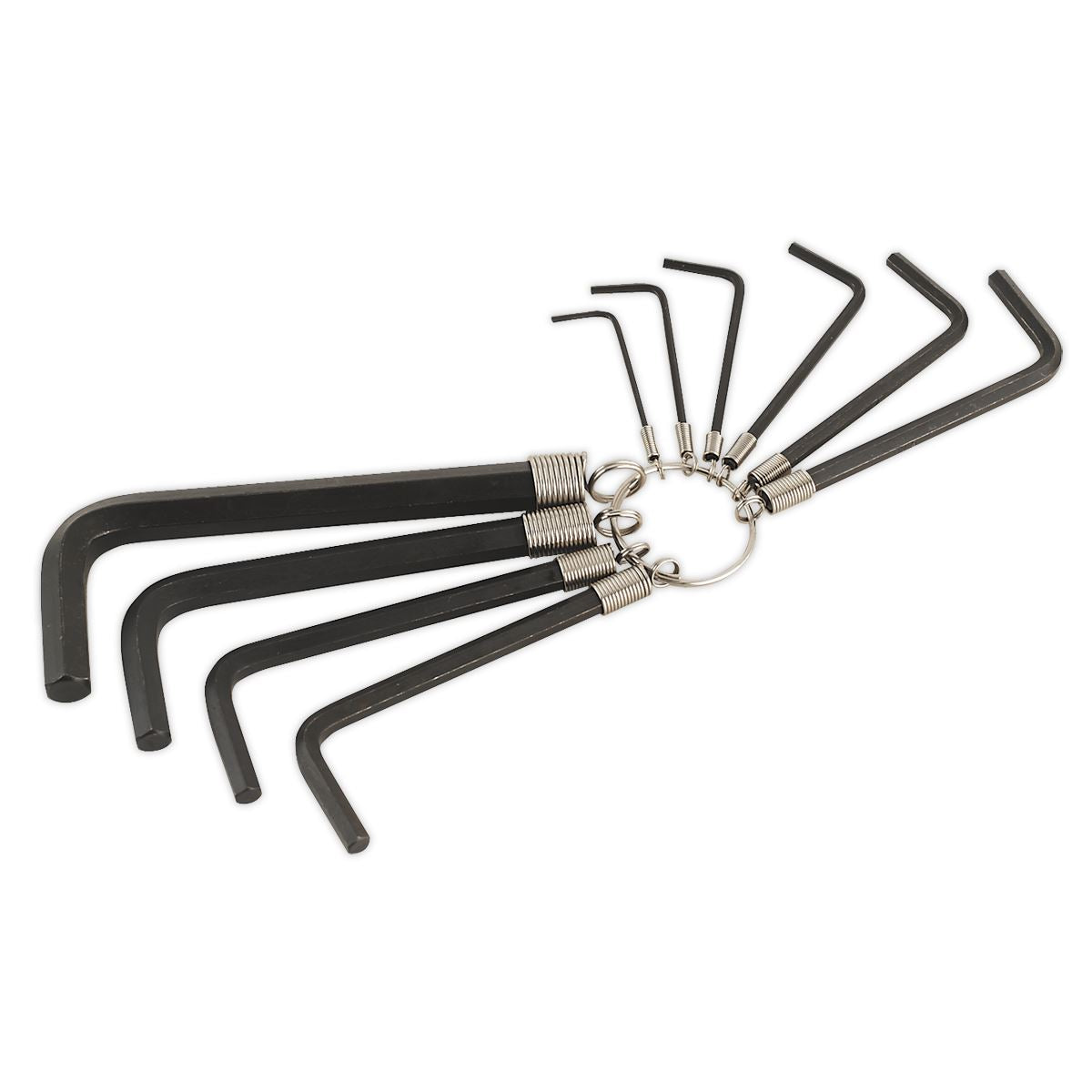 Sealey Hex Key Set on Ring 10pc Metric AK6148