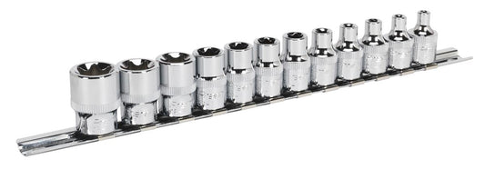 Sealey Torx Star Socket Set 12pc 3/8"Sq Drive E4-E20 AK61806