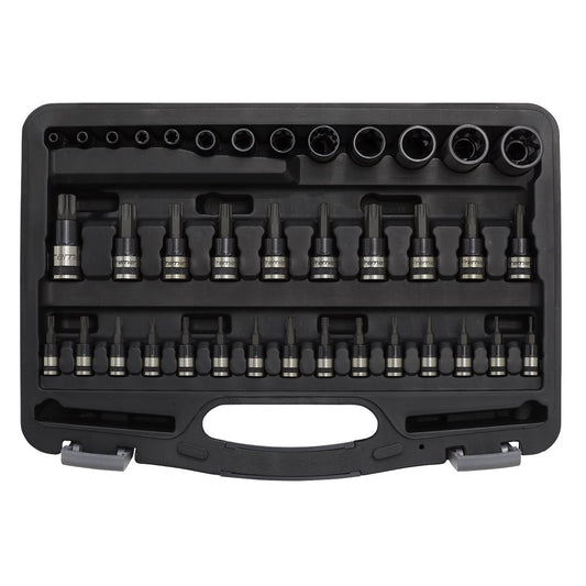 Sealey TRX-Star* Socket & Security Socket Bit Set 38pc 1/4", 3/8" & 1/2"Sq Drive AK6197B