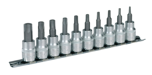 Sealey TRX-Star* Socket Bit Set 10pc 3/8"Sq Drive AK6207