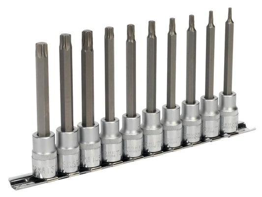 Sealey TRX-Star* Socket Bit Set 10pc 3/8"Sq Drive 100mm AK6236
