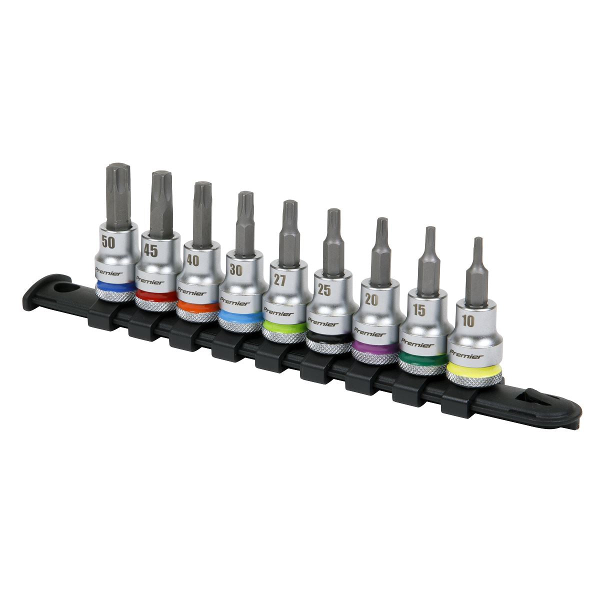 Sealey TRX-Star* Socket Bit Set 9pc 3/8"Sq Drive - Platinum Series AK6251