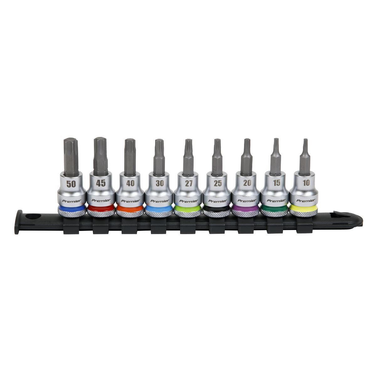 Sealey TRX-Star* Socket Bit Set 9pc 3/8"Sq Drive - Platinum Series AK6251
