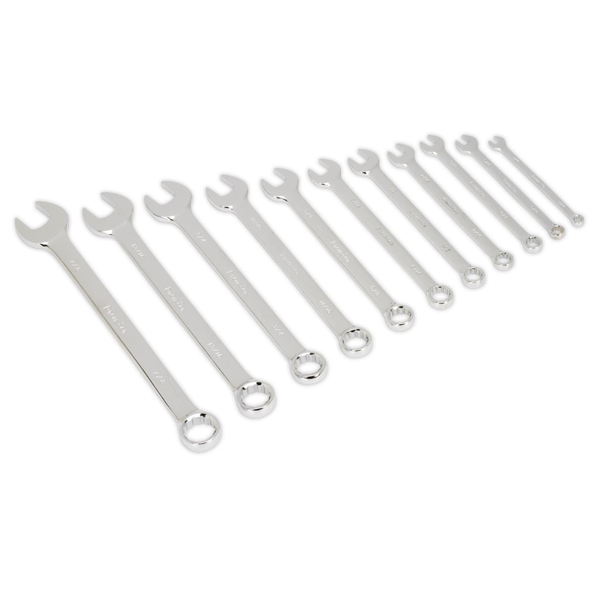Sealey Combination Spanner Set 11pc Imperial AK630AF