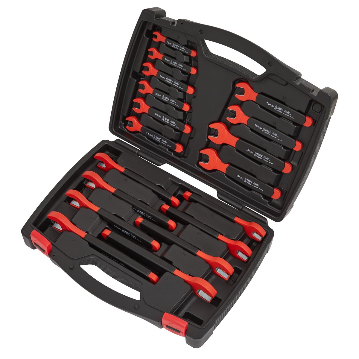 Sealey Insulated Open-End Spanner Set 18pc VDE Approved AK63172