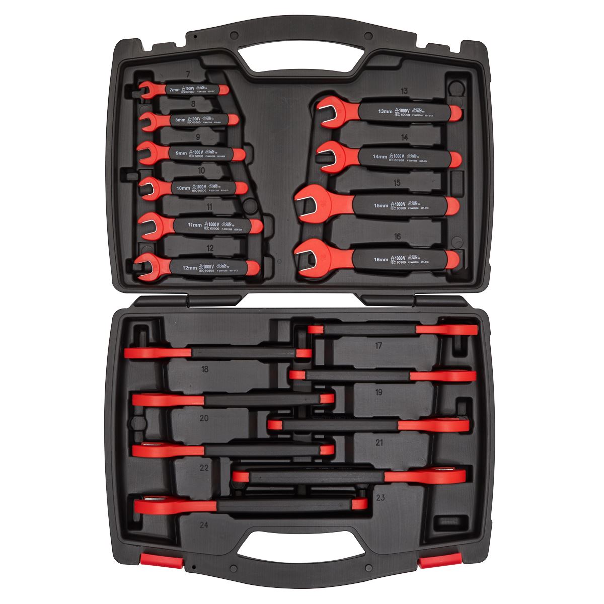 Sealey Insulated Open-End Spanner Set 18pc VDE Approved AK63172