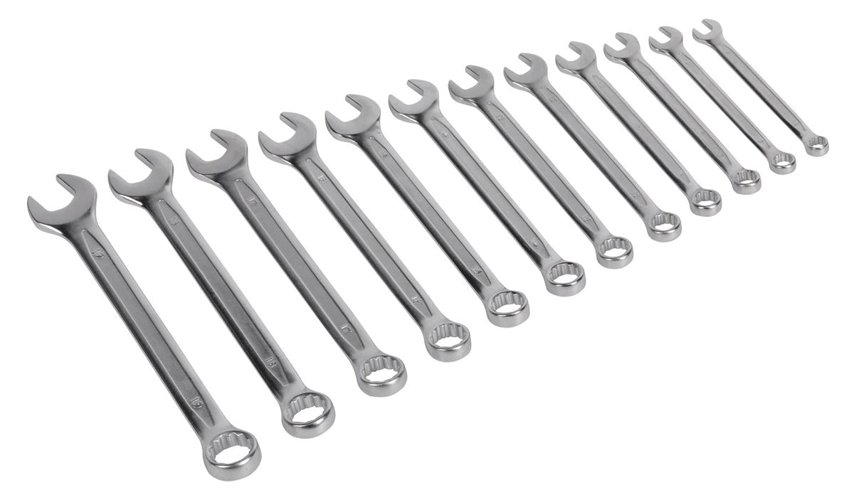 Sealey Combination Spanner Set 12pc Cold Stamped Metric AK6325