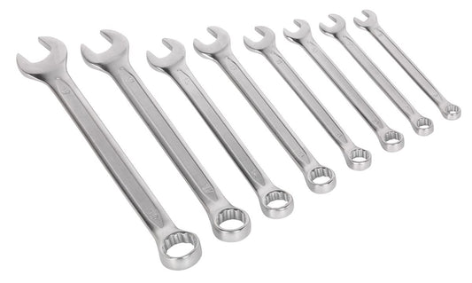 Sealey Combination Spanner Set 8pc Cold Stamped Metric AK63252
