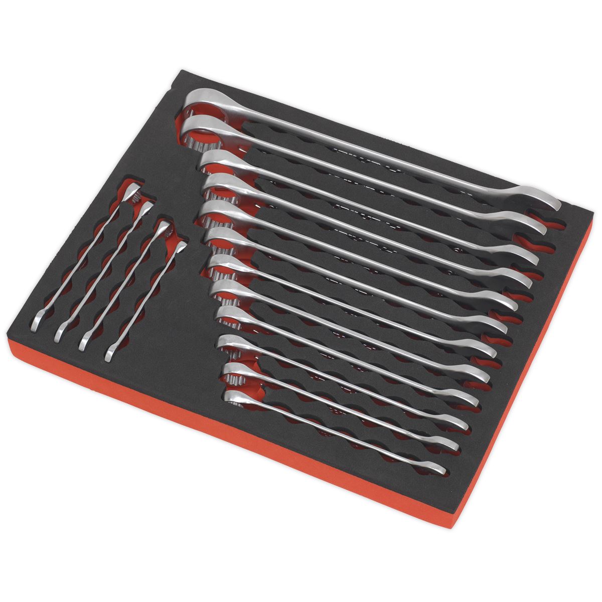 Sealey Combination Spanner Set 16pc Metric AK63255