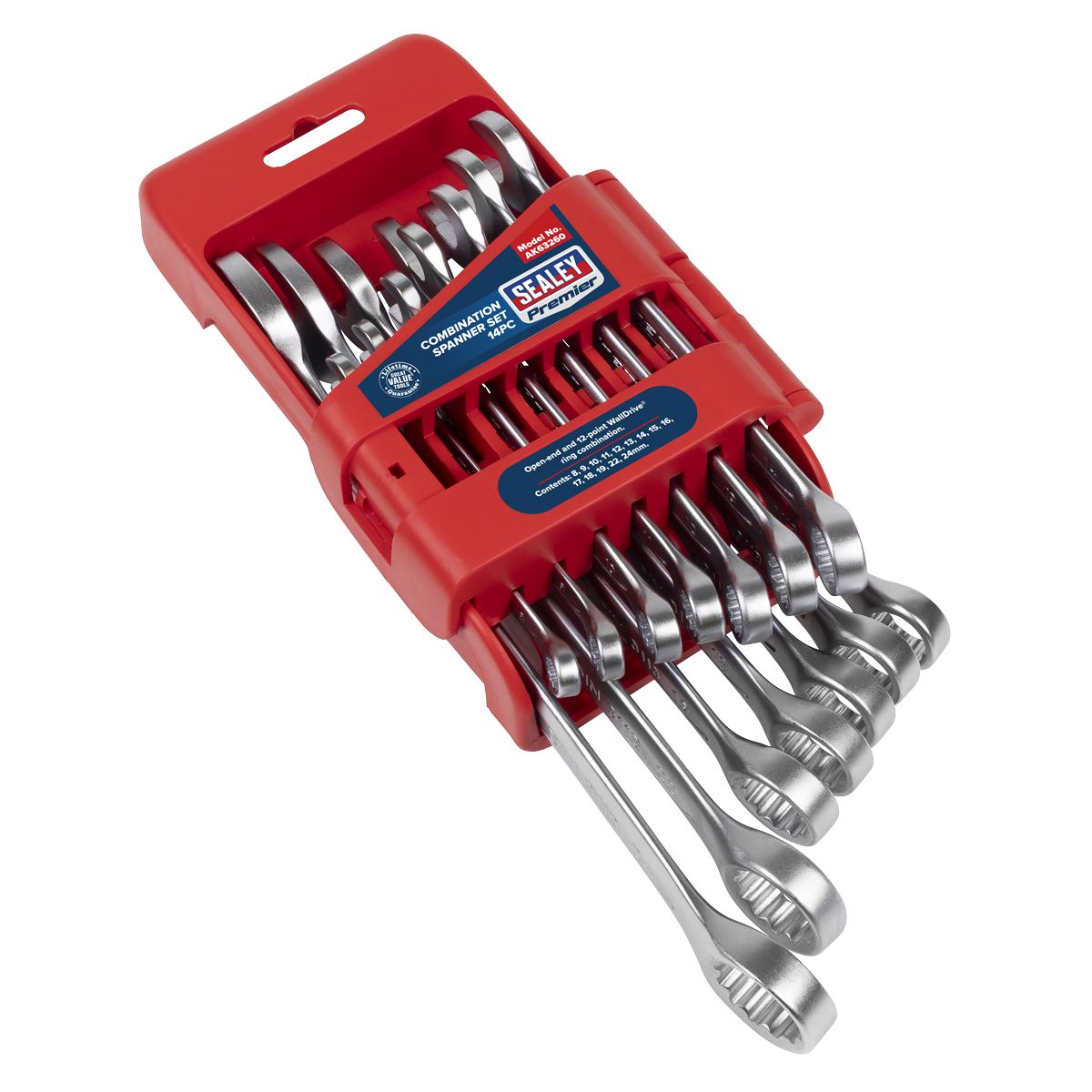 Sealey Premier Combination Spanner Set 14pc AK63260