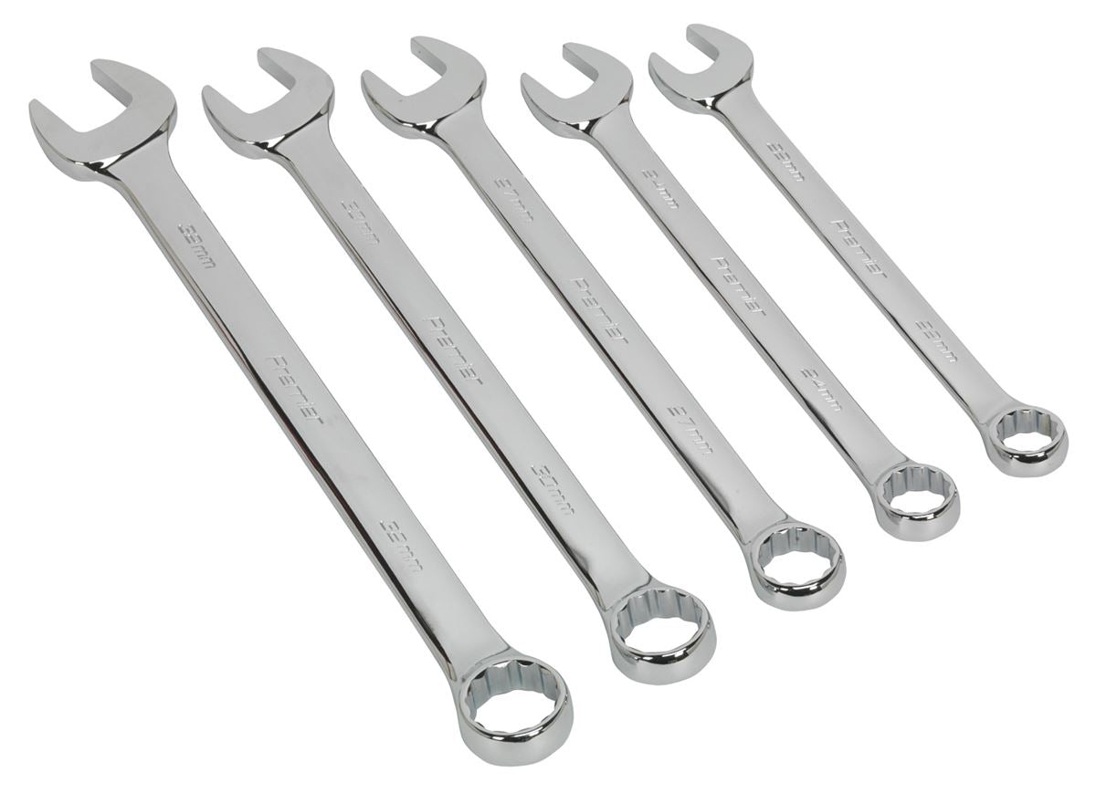 Sealey Combination Spanner Set 5pc Jumbo Metric AK6329