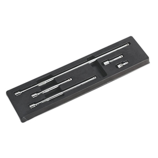 Sealey 3/8"Sq Drive Extension Bar Set 5pc Sizes: 38, 75, 150, 250, 450mm AK6341