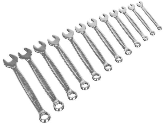 Sealey Combination Spanner Set 12pc Lock-On&trade; 6pt - Metric AK63921