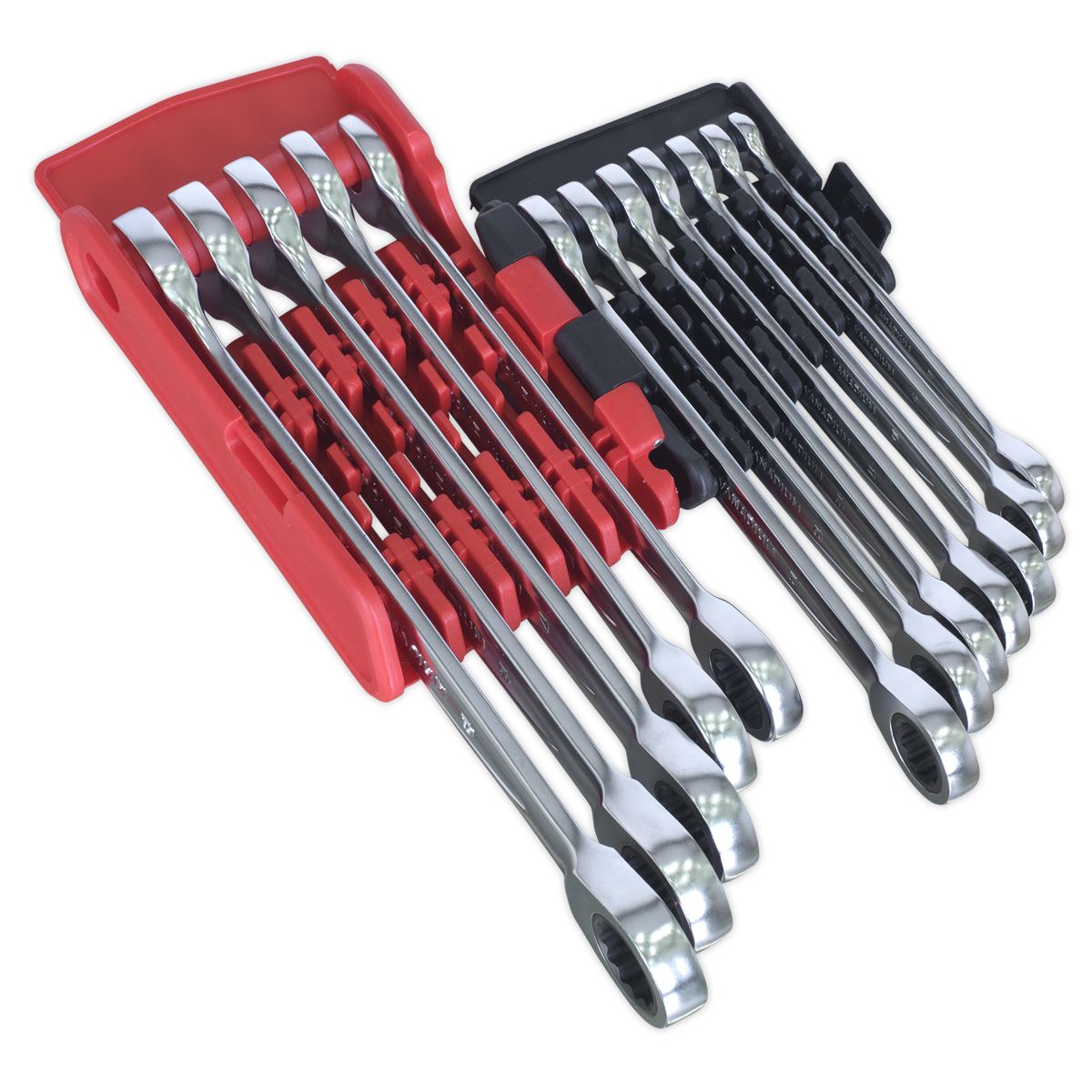 Sealey Ratchet Combination Spanner Set 12pc - Metric - Platinum Series AK63922