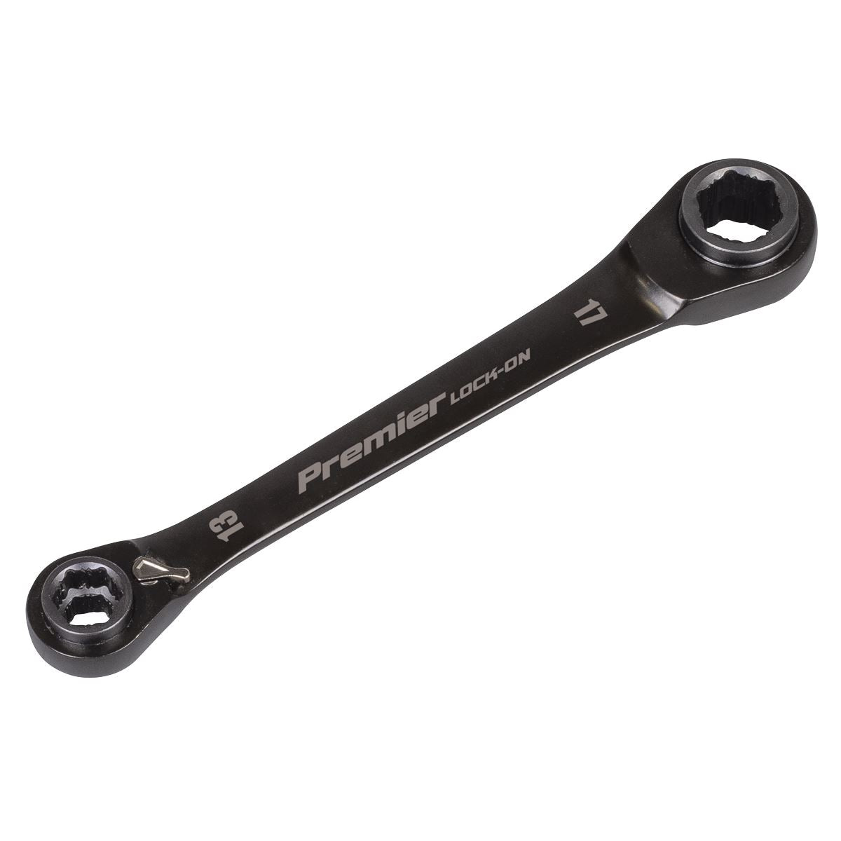 Sealey 4-in-1 Reversible Lock-On Ratchet Ring Spanner 10 x 13 17 x 19mm AK63923