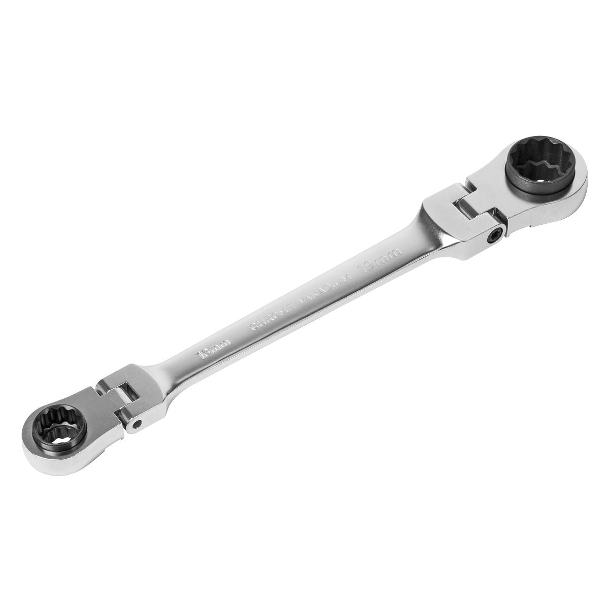 Sealey Ratchet Ring Spanner 4-in-1 Flexi-Head Reversible Metric Platinum Series AK63947