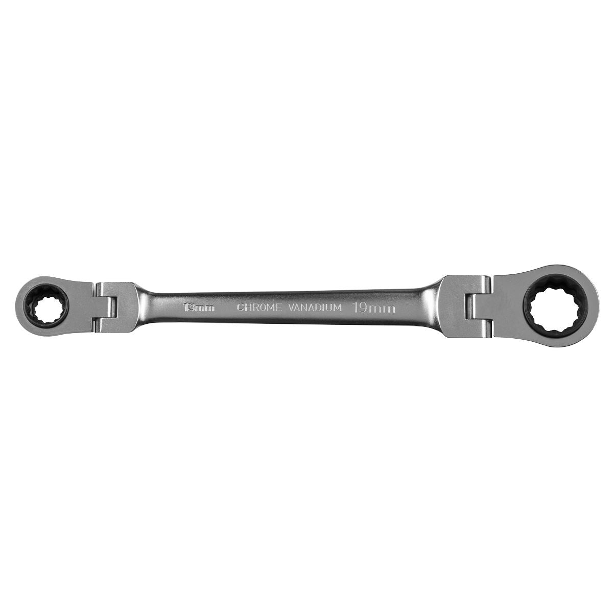 Sealey Ratchet Ring Spanner 4-in-1 Flexi-Head Reversible Metric Platinum Series AK63947