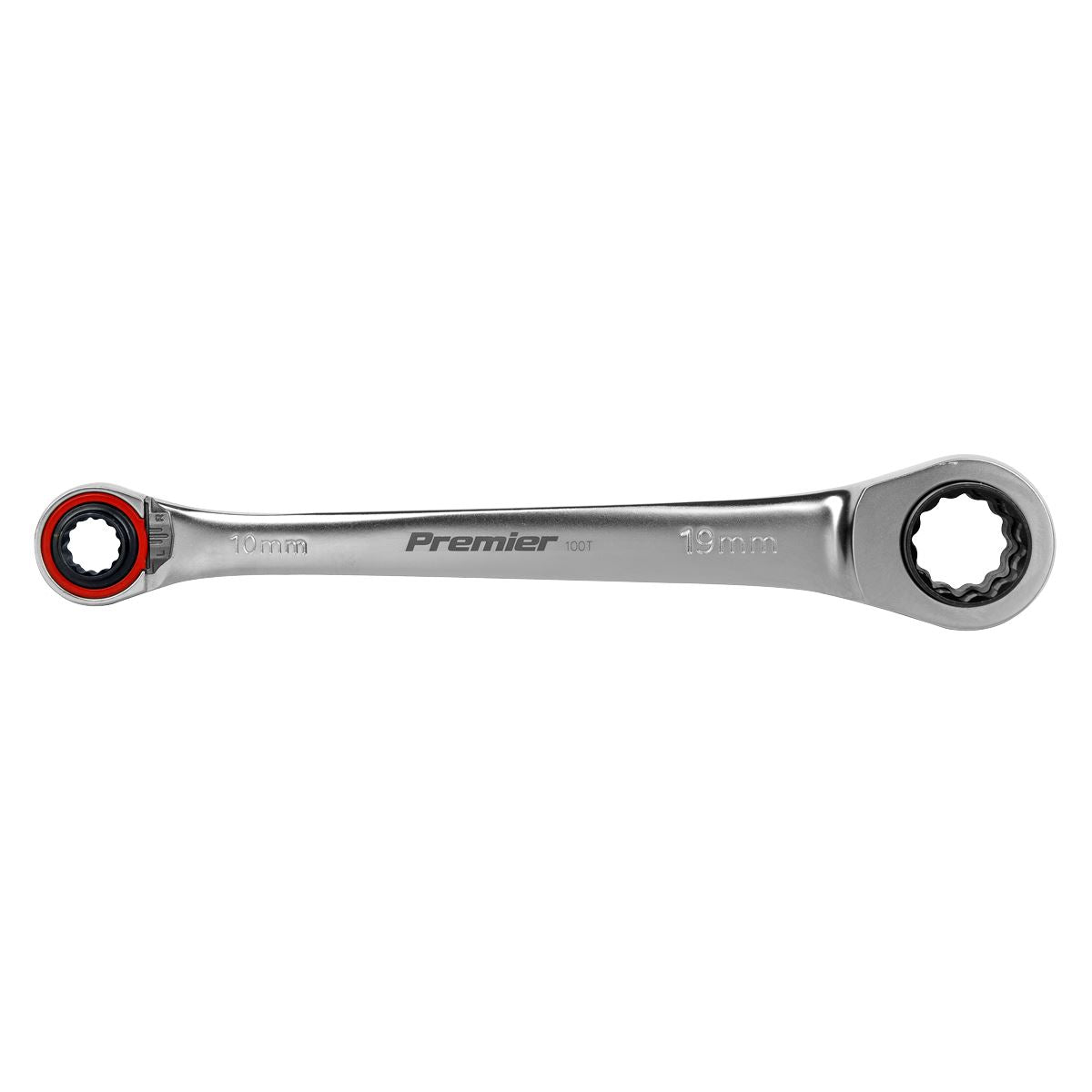 Sealey Ratchet Ring Spanner 4-in-1 Reversible Metric Platinum Series AK63948