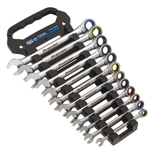 Sealey Combination Ratchet Spanner Set 12pc Metric - Platinum Series AK63949