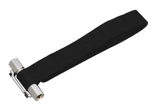 Sealey Oil Filter Strap Wrench �300mm Capacity 3/8" & 1/2"Sq Drive AK6403
