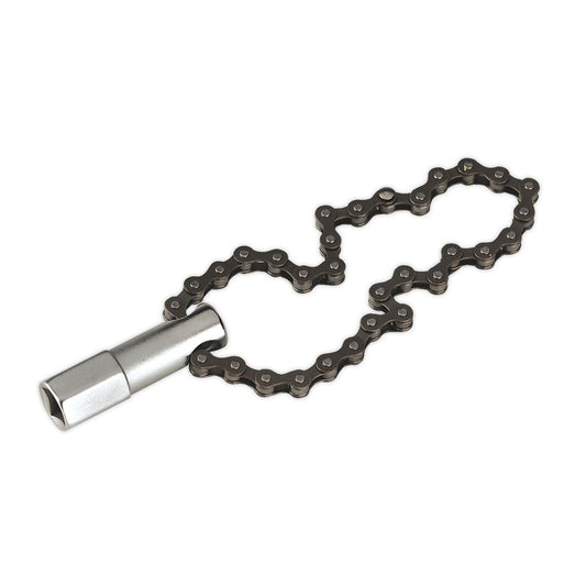 Sealey Oil Filter Chain Wrench �135mm Capacity 1/2"Sq Drive AK641