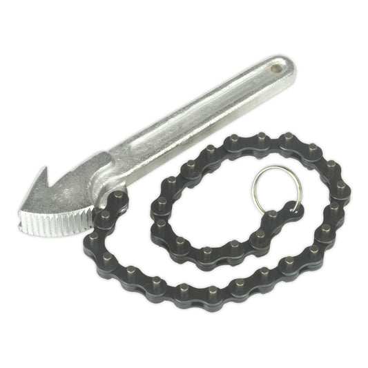 Sealey Oil Filter Chain Wrench �60-106mm Capacity AK6410