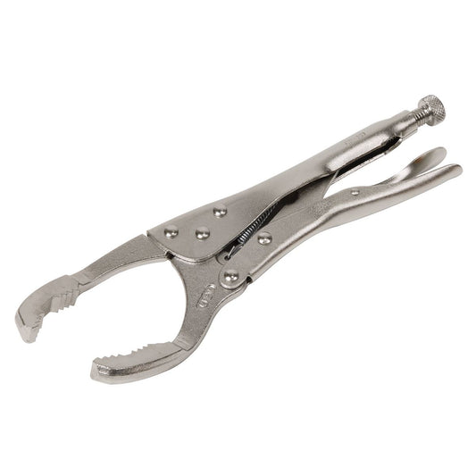 Sealey �45-130mm Oil Filter Locking Pliers - Angled AK6423