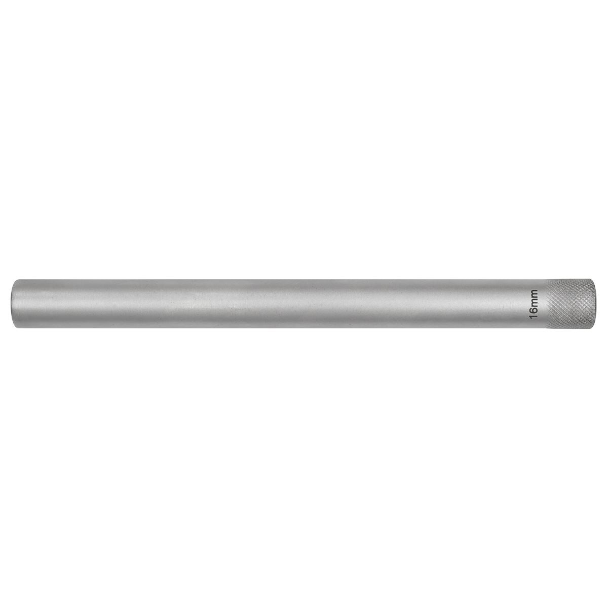 Sealey Spark Plug Socket 16mm 3/8"Sq 12-Point Magnetic Drive 250mm Long AK6552