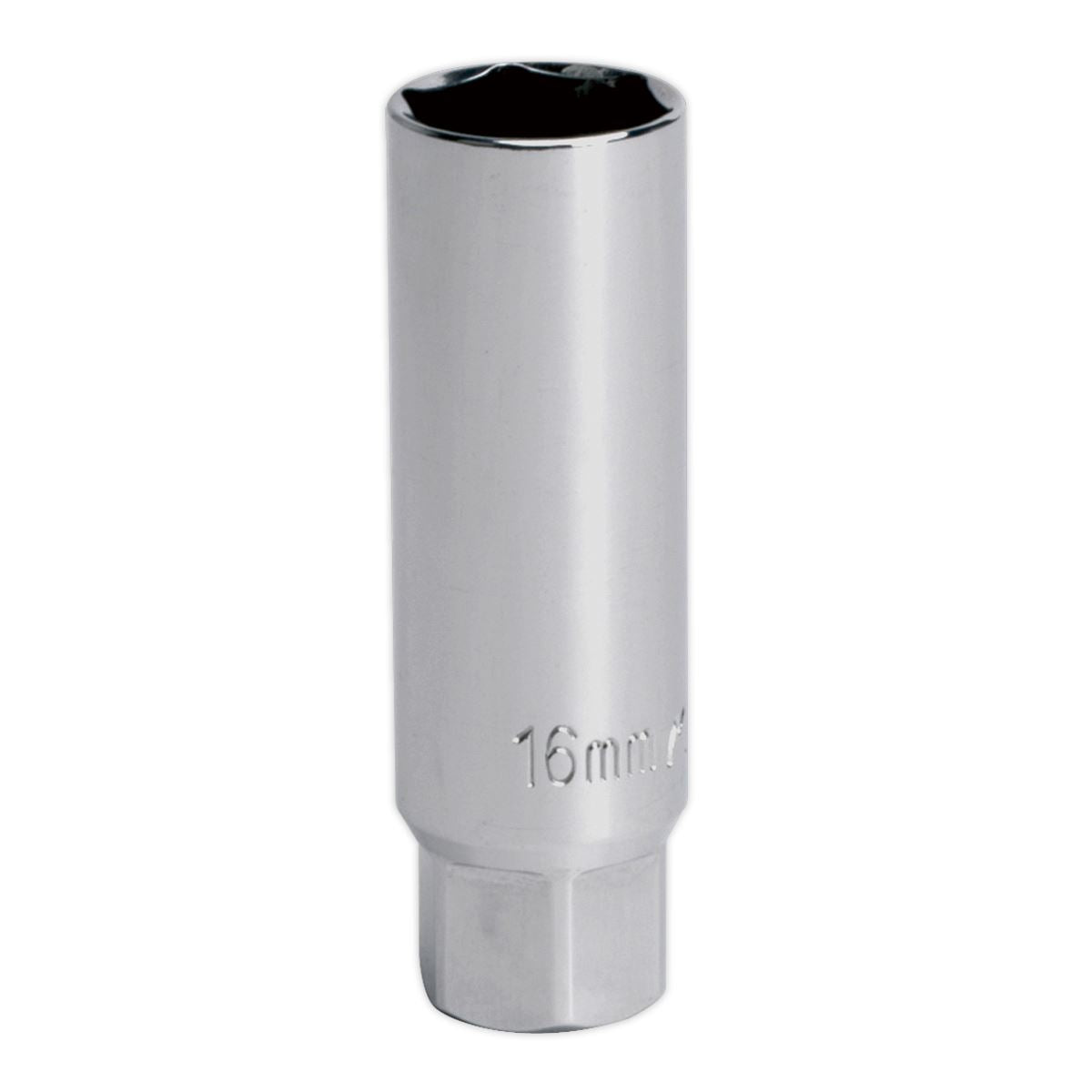 Sealey Spark Plug Socket 16mm 3/8"Sq Drive Thin Wall AK6557