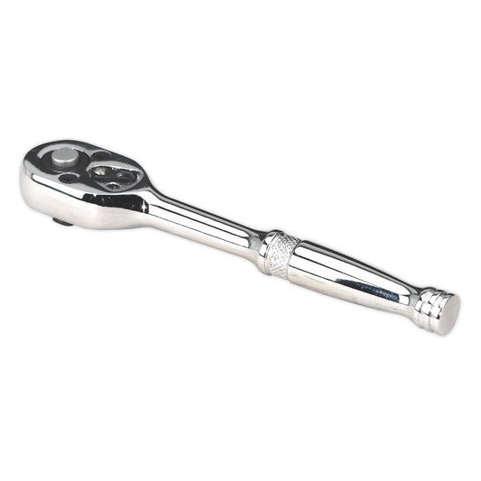 Sealey 1/4"Sq Drive Ratchet Wrench Pear Head Flip Reverse 48 Tooth AK660