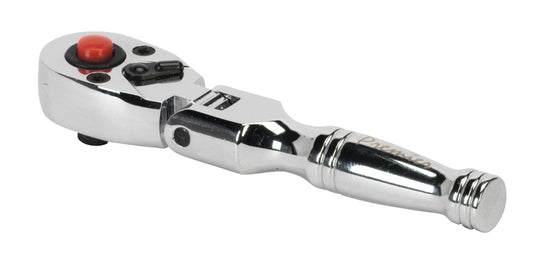 Sealey 1/4"Sq Drive Ratchet Wrench Flexi Head Stubby 72 TOOTH Chrome AK660SF